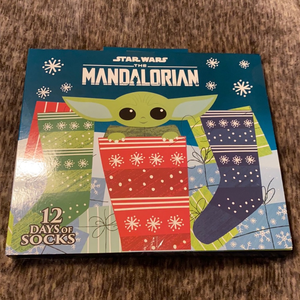 💚The Mandalorian Star Wars The Child Baby Yoda Grogu‎ 12 Days of Socks Advent💚